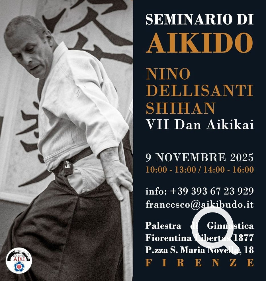Stage a Firenze di Aikido con il maestro Nino Dellisanti