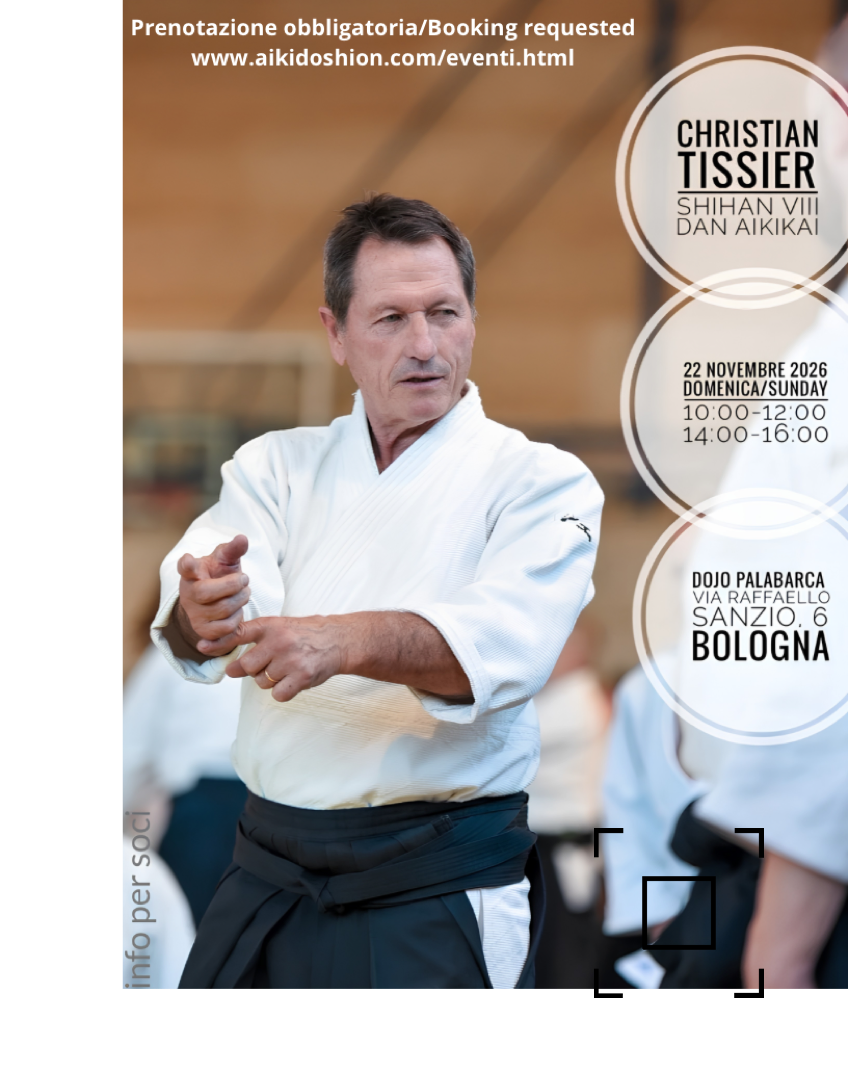 Stage di Christisn Tissier a Bologna il 22 novembre 2026