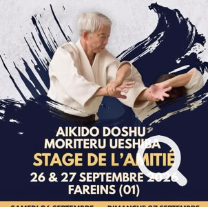 Stage di Moriteru Ueshiba a Fareins vicino a Lione il 26 e 27 settembre 2026