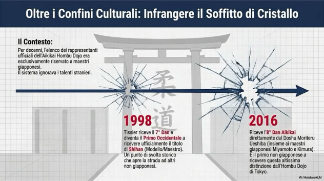 Infrangere il soffitto di cristallo, Tissier l'unico non giapponese ad aver ottenuto l'8^ dan